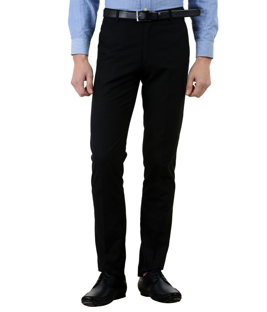 Boltini Italy Men's Flat Front Slim Fit Slacks Trousers Dress Pants (Black,  30x32) - Walmart.com